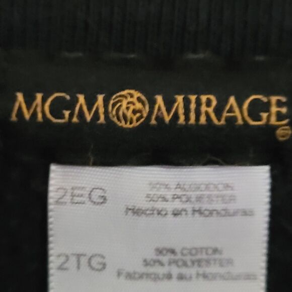 Vtg RARE MGM Mirage Grand Sweatshirt Mens XXL  Black Welcome to Las Vegas Y2K - Picture 12 of 13